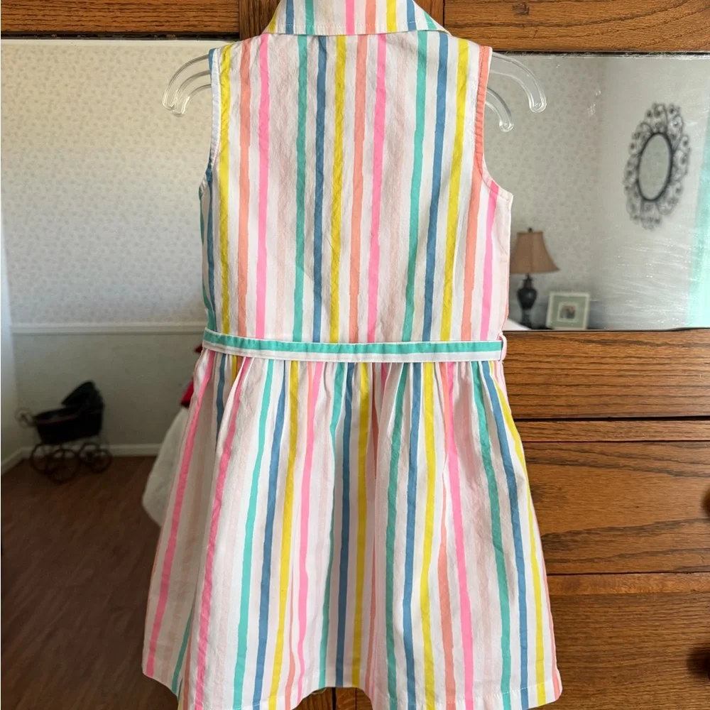 Carter's Sleeveless 4T Colorful Dress With Belt